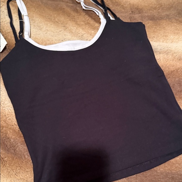 Abercrombie & Fitch Black Tank with Contrast Double Straps - Picture 6 of 6